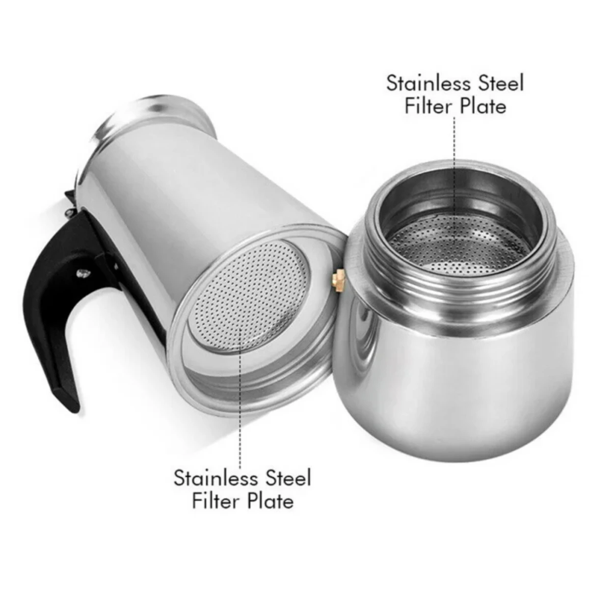 

4/6/9 Cups Stainless Steel Moka Pot Caffe Machine Espresso Cups Coffee Makers Latte Percolator Stove Top Moka Coffee Maker Pot