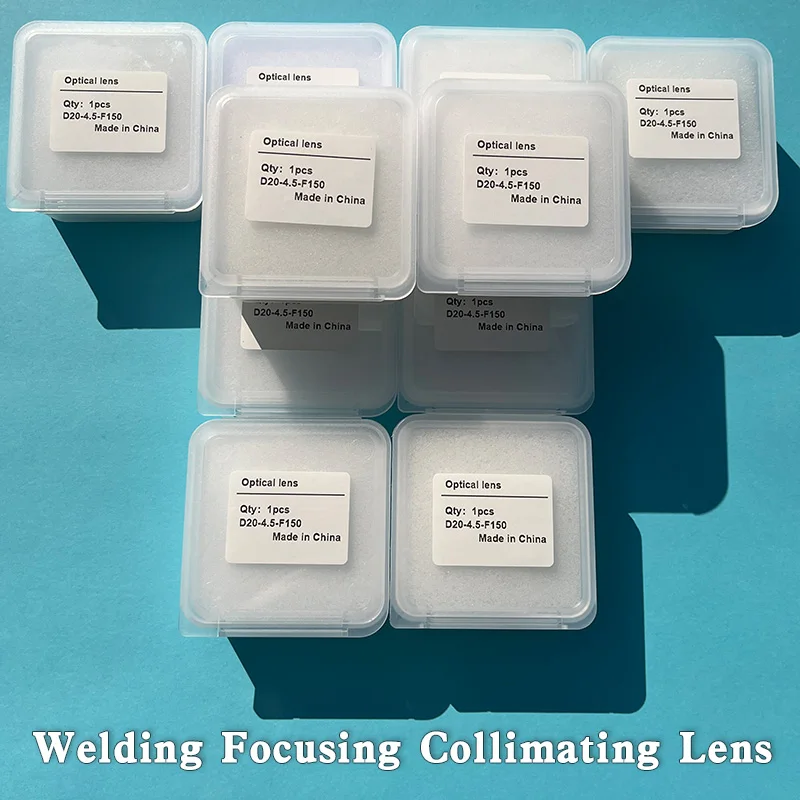10 Stück Laser-Handschweißreinigungslinse D16/20*5.0-F60 Kollimator-Fokuslinse D20*4.5-F150 für CQWY WSX QiLin Sup Schweißpistole – Detail 4