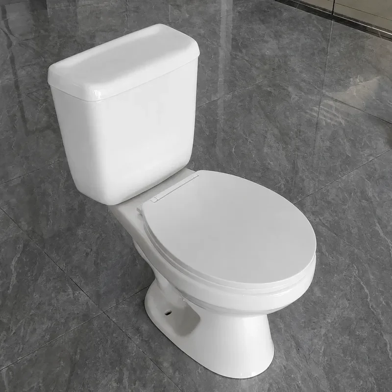 Split Two Piece Toilet Siphon Flush Water Tank Seat South American Style Bathroom Sanitary Ware Factory Direct Sale