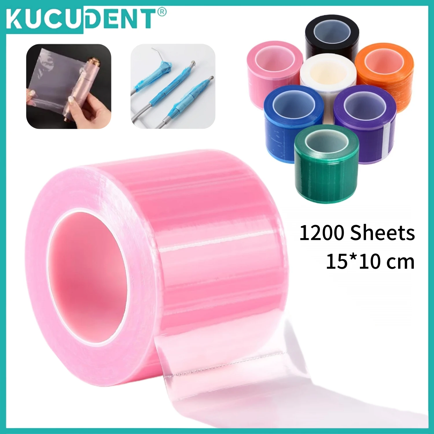 1200Pcs/Roll Dental Barrier Film Covers Disposable Plastic Protective Film Anti-fouling Waterproof Band Clear Isolation Membrane