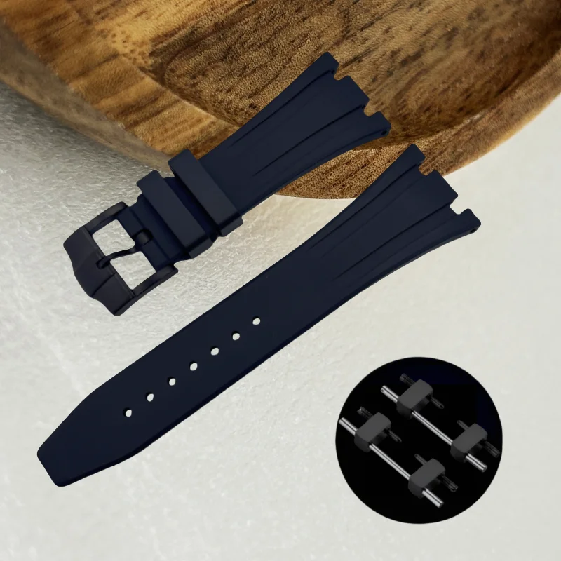 GMOGAR 41mm Modified Silver Sapphire Glass Watch Case Silicone Tape Steel Tape for NH35 NH36 Movement for 31.8MM Dial No Brand