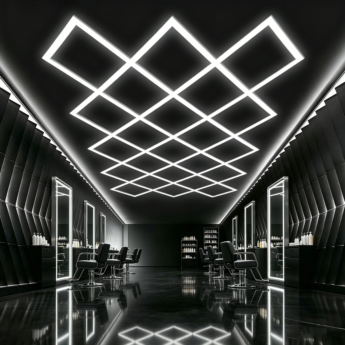 220V AC 6500K lamp tube length 440cm LED lamp tube assembly shape modern new high-power garage lamp barber shop lighting
