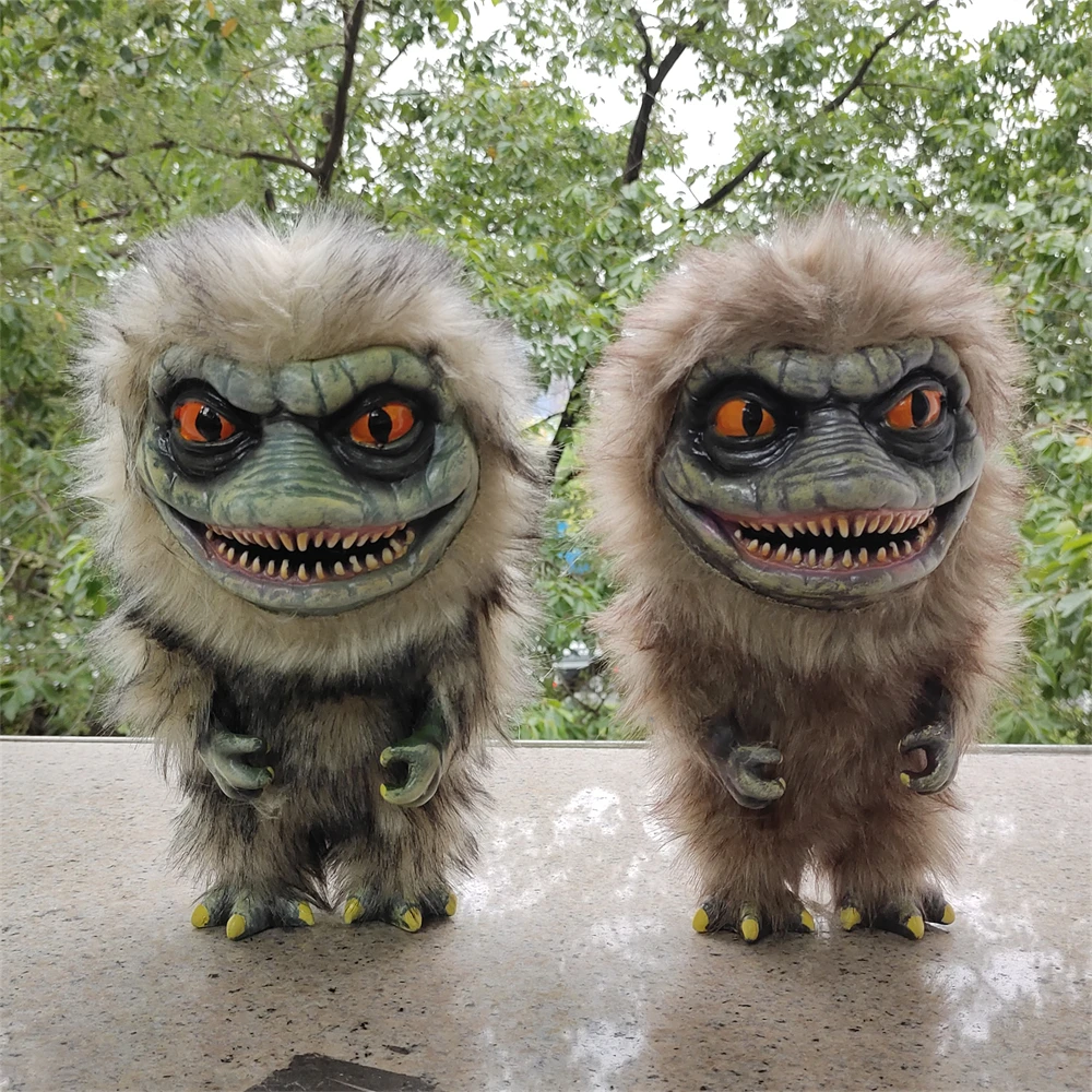 Muñecos de peluche de la película Critters, monstruo sangriento, Alien, decoración de Halloween, látex, colmillos de terror