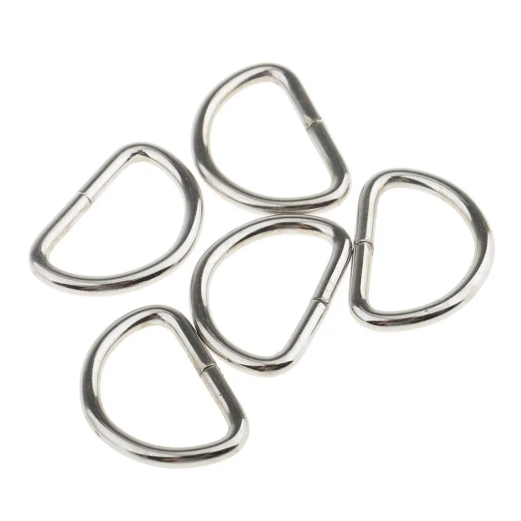 Durable Alloy D Rings Strapping Buckle Craft Supplies for DIY Belt Leather Webbing Bag Accessories