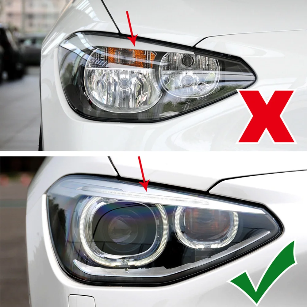 المصباح العين غطاء العين يغطي الغبار عالية الجودة ABS عدة لسيارات BMW 1 سلسلة F20/F21 M جودة عالية تأثير جيد