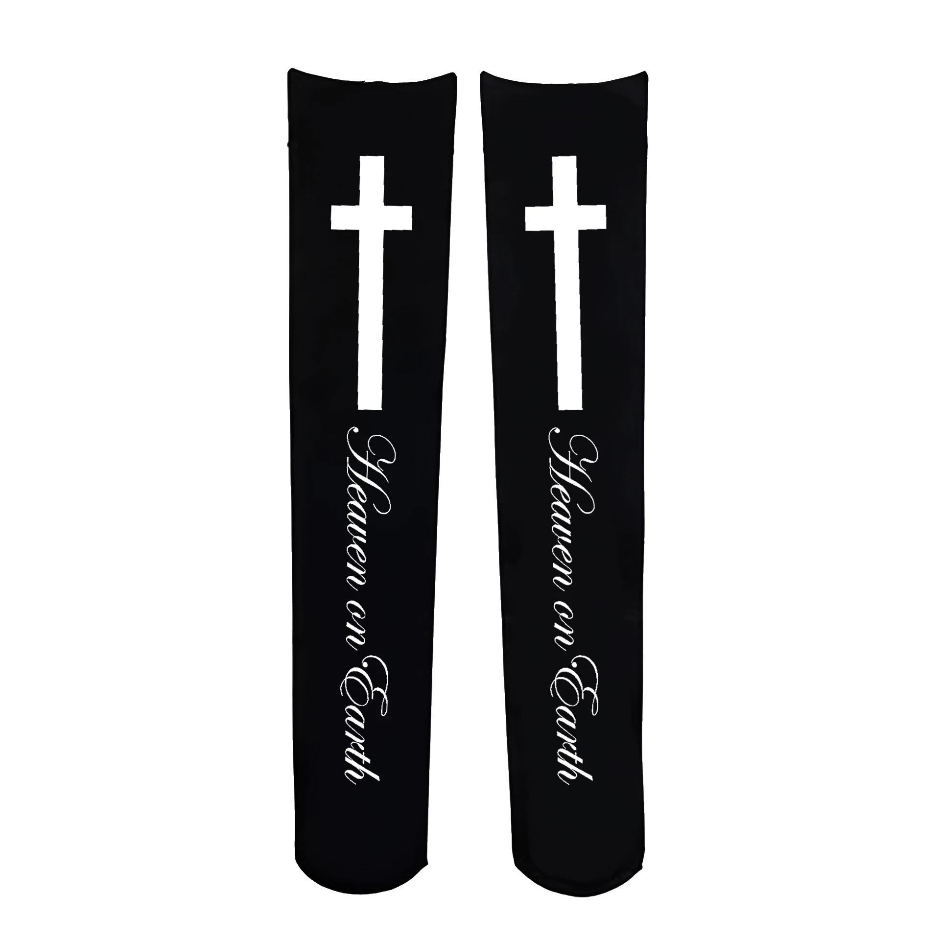 

Y2K style women's letter printed knee high socks with elastic stockings, simple and versatile for daily use
