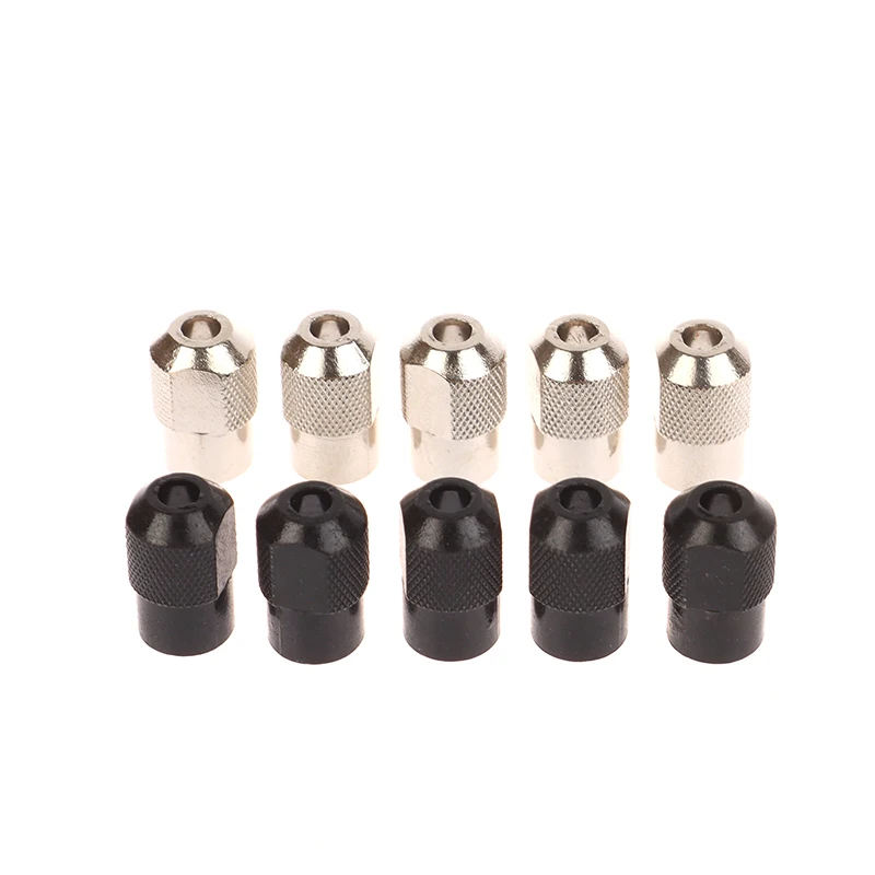 5Pcs Mini Drill Chuck Zinc Alloy Chuck Nut Rotary Tool Accessories Power Tools Engraver Accessories