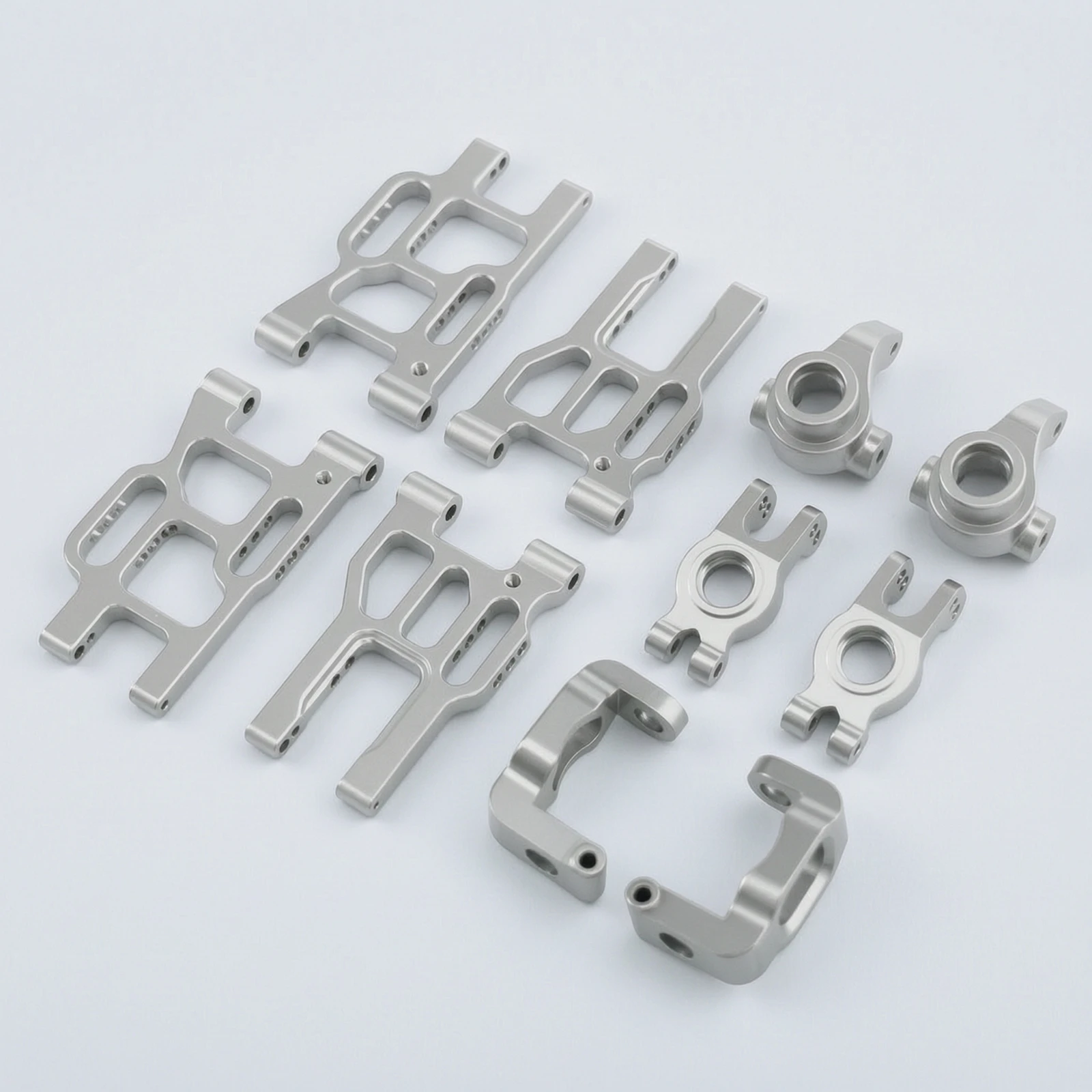 5 Pieces Front Steering Knuckle Rigid C-Hubs Steering Knuckles High Strength Rear Chassis Component Arm Sturdy for Enthusiasts