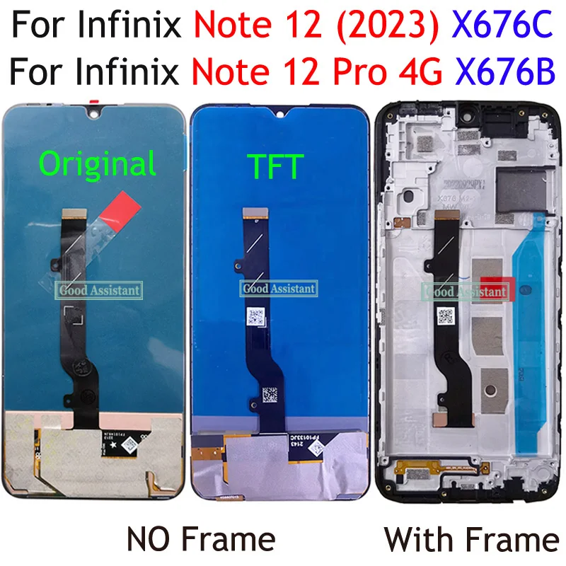 Amoled TFT 6.7 Inç Infinix Not 12 Pro 4G X676B/Not 12 2023 X676C