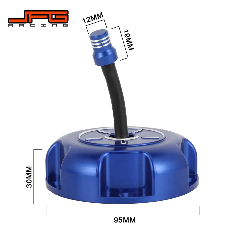 Motorcycle Gas Cap Fuel Tank Cover Surface Anodizing CNC Aluminium For Yamaha YFZ450 YFZ 450 Off-Road ATV Quad Bike Accessories