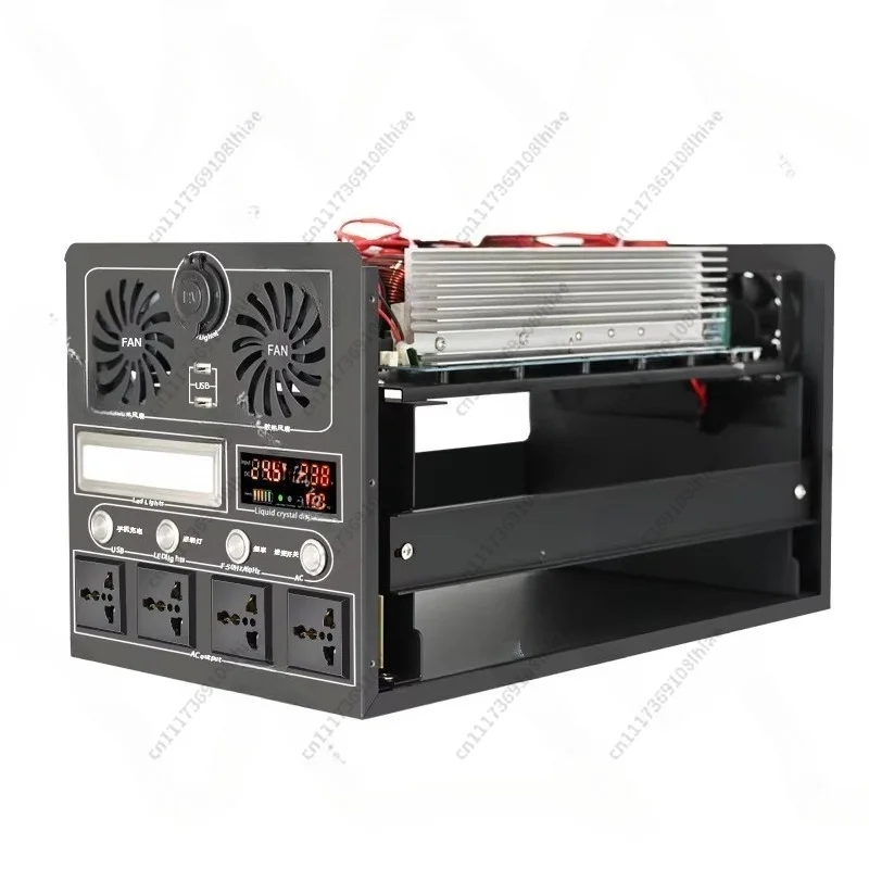 Outdoor Power Supply Kit  12V 24V 48V to 220V Lithium Battery Energy Storage Kit Inverter Case