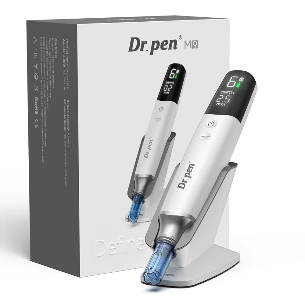 dr-pen-m9-smart-microneedling-pen-digital-display-0-25mm-adjustable-6-speed-for-acne-scar-wrinkle-pore-skin-rejuvenation