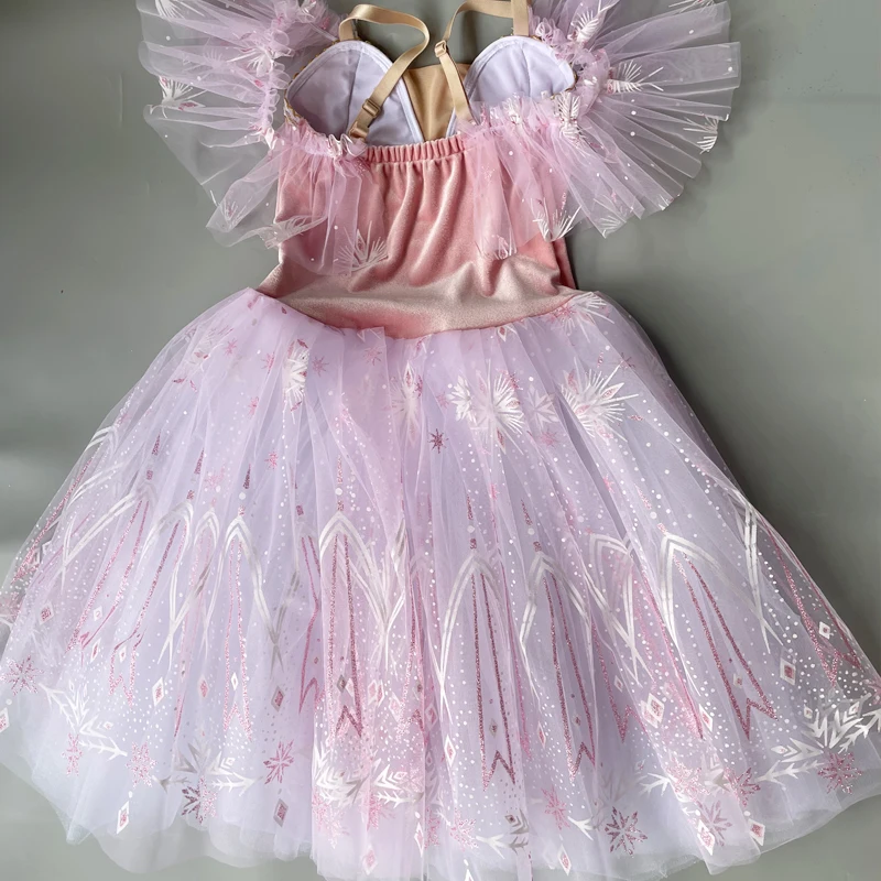 Professional Long Romantic Tutus Ballet Dress For Girl Performance Clothing Kids Children Competition Dress Ballerina Skirts