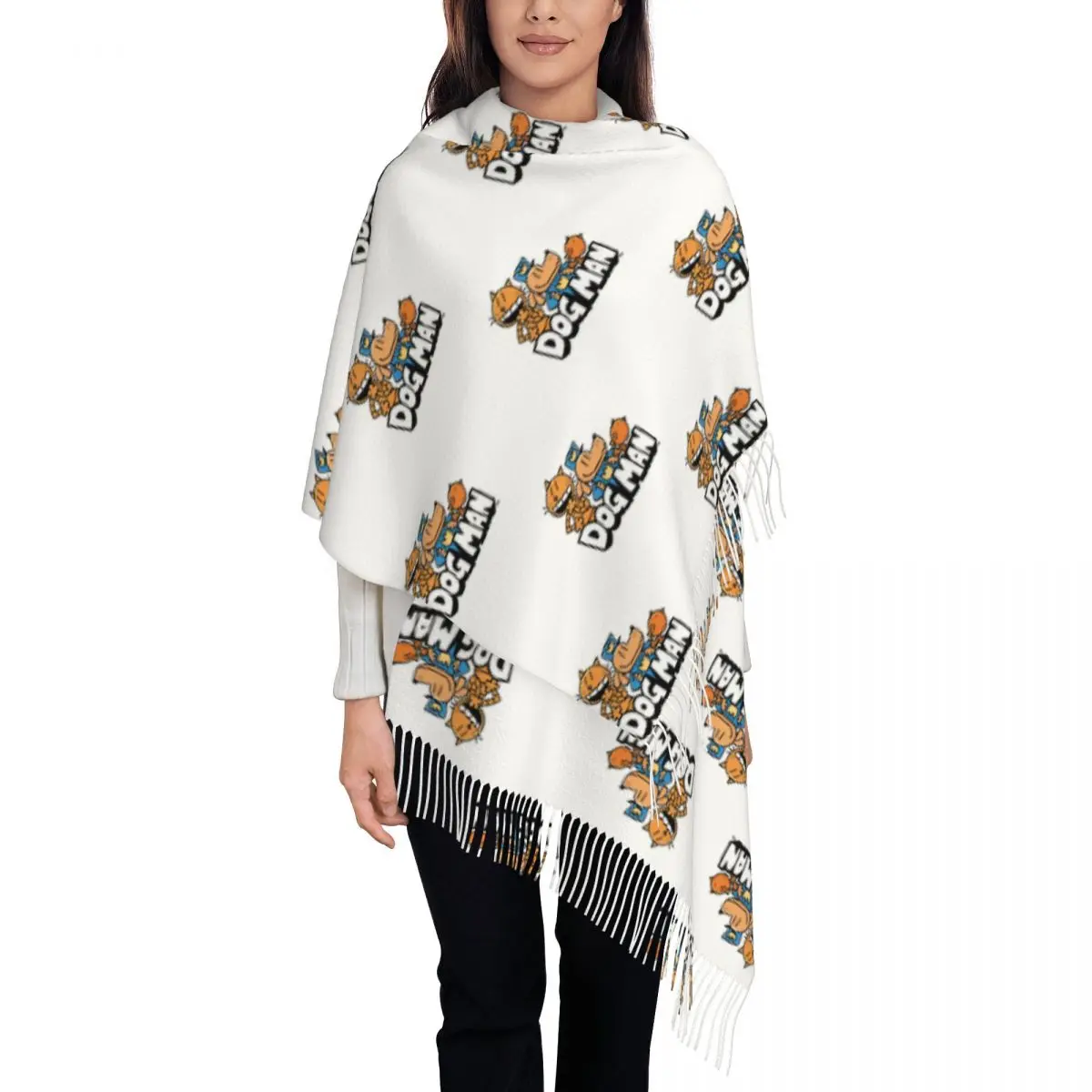 

Шарф для собак и мужчин, женские длинные зимние теплые шаль с кисточками, шарфы унисекс