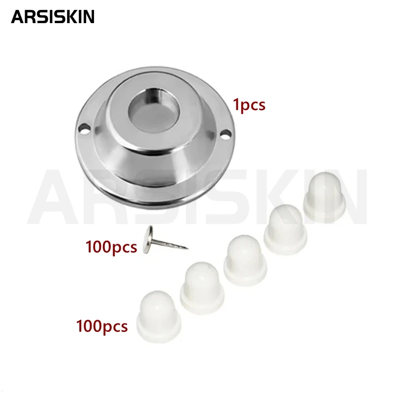 Hebilla de bloqueo fija de 100 Uds., cabezal de bloqueo fijo, fijador de edredón, cerradura de bolsa antifoto con abridor de desbloqueo