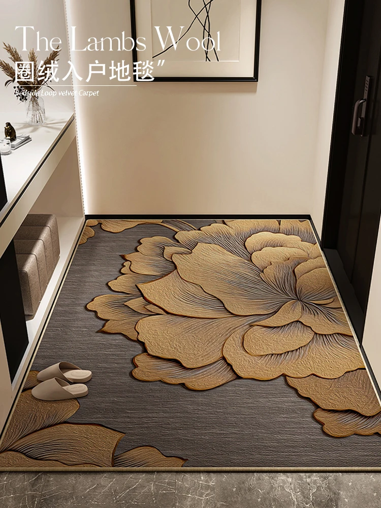 

Floor mat,entrance door, entrance carpet, door mat, non-slip living room, light luxury, high-end porch, can be cut foot cushions