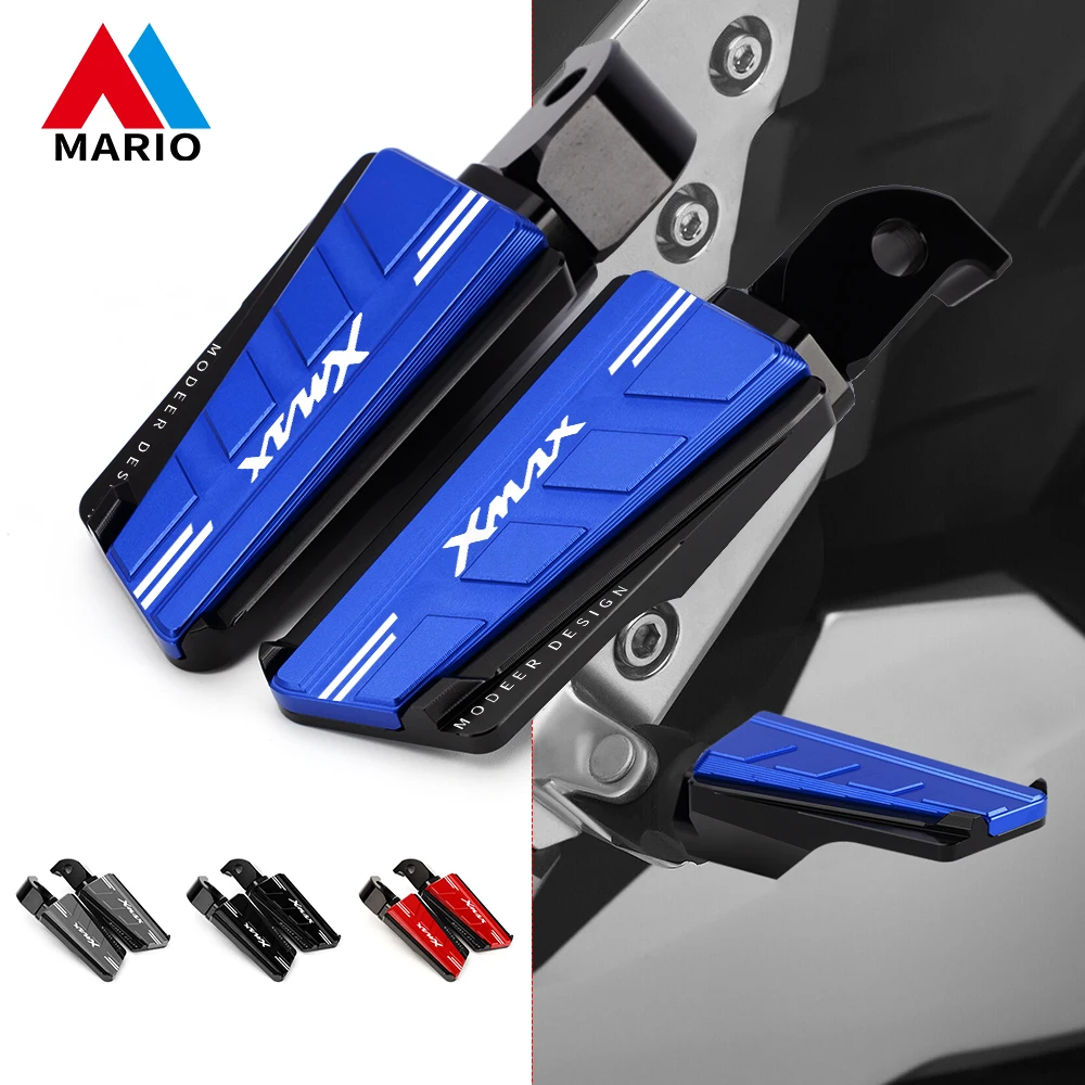 For Yamaha XMAX X MAX 125 250 300 400 2010 2011 2012-2021 Motorcycle Accessories Scooter Rearset Footrests Foot Rest Foot Pegs