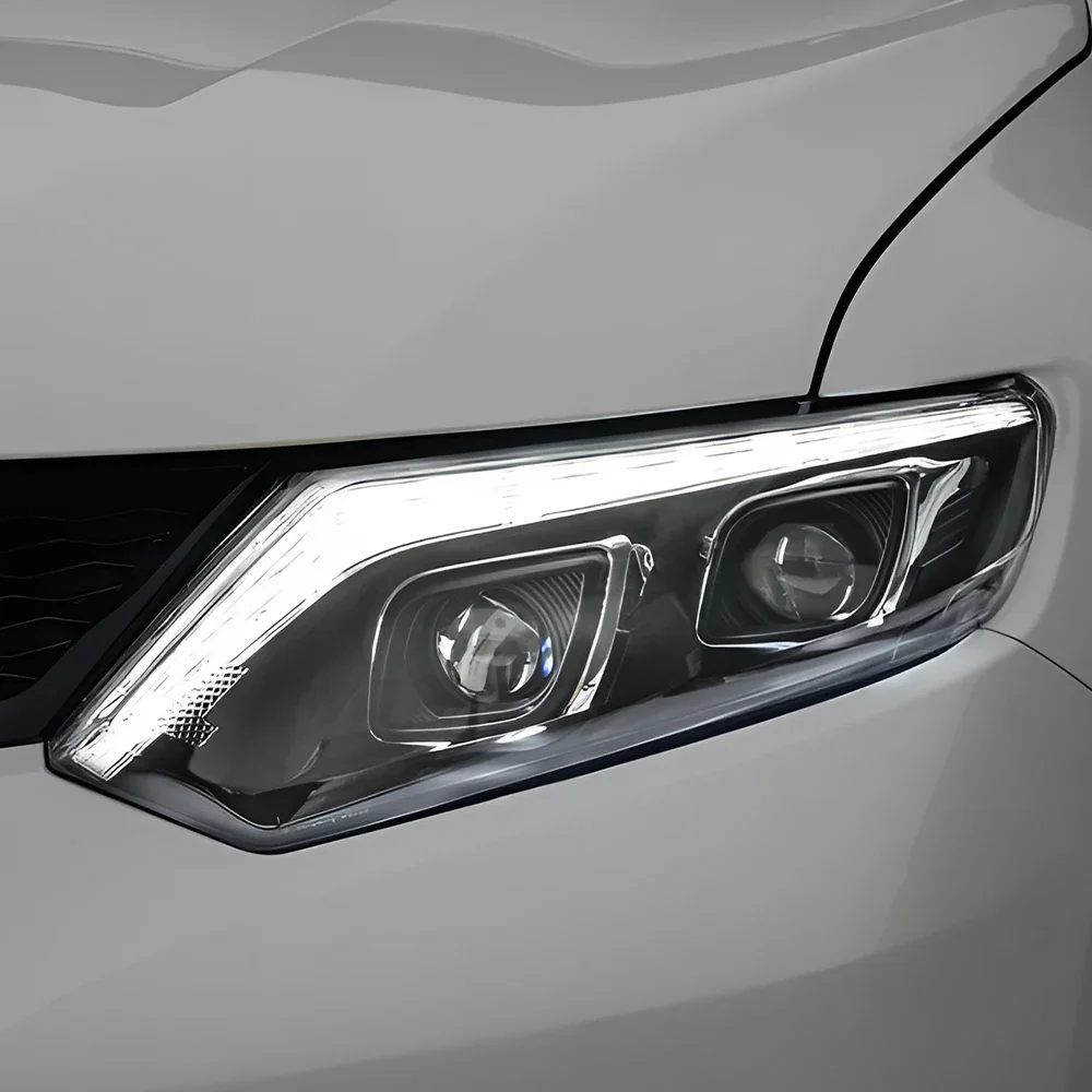 Upgraded Car Front Lamps For Nissan X-Trail 2014-2016 Auto Headlights Assembly LED Streamer Flicker 2 Projector Lens Accessories