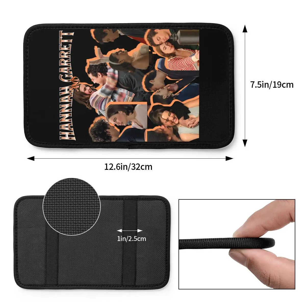 Off Campus Garrett Graham Car Armrest Cover Mat Universal Center Handle Box Pad Cushion Auto Interior Accessories