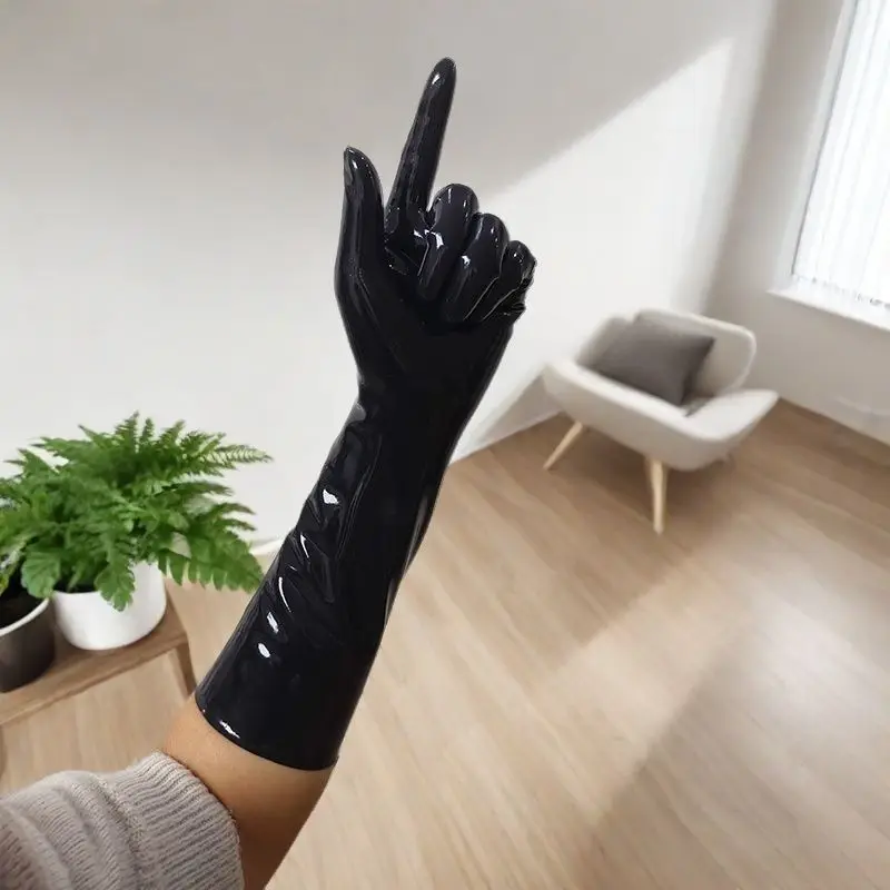 

Black Latex Gloves Cosplay Close-fitting