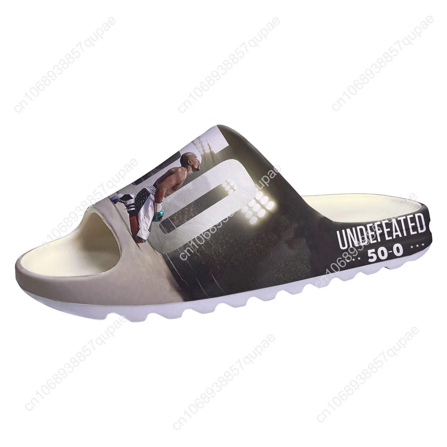 Floyd Mayweather Undefeated Boxing Champ Soft Sole Sllipers Home Clogs Custom Step On Water Shoes Mens Womens Teenager Sandals