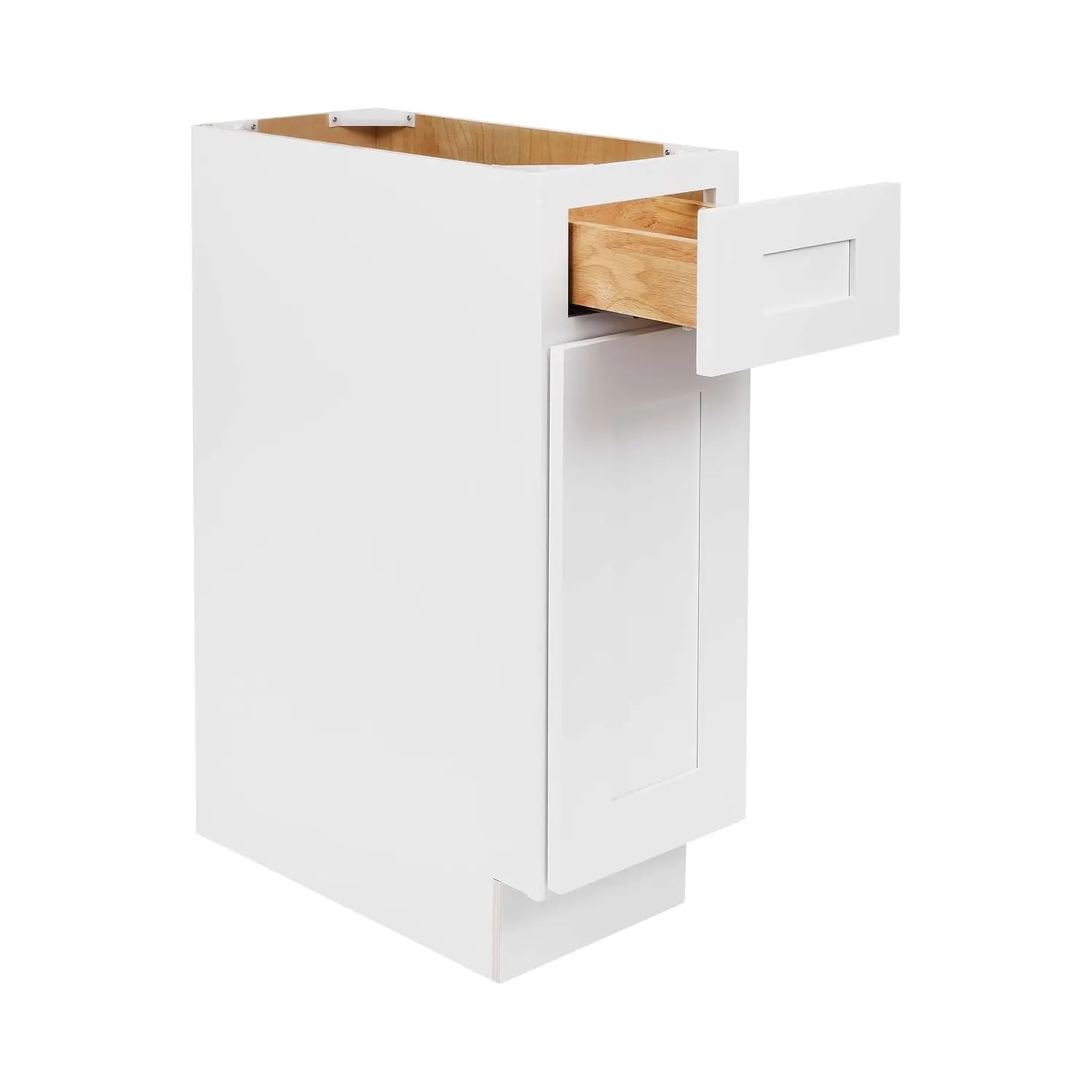 18-Inch Kitchen Base Cabinet with Drawer White Ready to Assemble 18