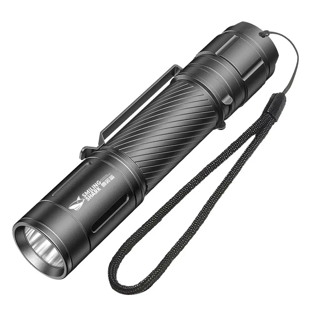 Outdoor Mini High Brightness Flashlight Long Lasting Fast Function USB Charging Adjustment Multi Gear L4C9