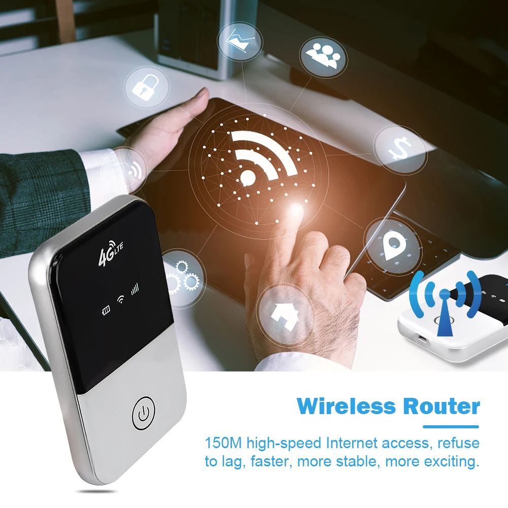 4G Wifi Modem Router 150Mbps 3 Mode 4G Lte Portable Pocket Car Mobile Wifi MIFI Wireless Broadband Hotspot