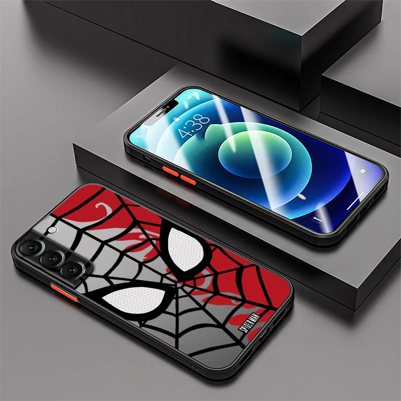 حافظة لهاتف سامسونج جالاكسي S21 FE S21 S20 S24 S10 S22 Plus S9 S23 Ultra S25 من Marvel Spider Man