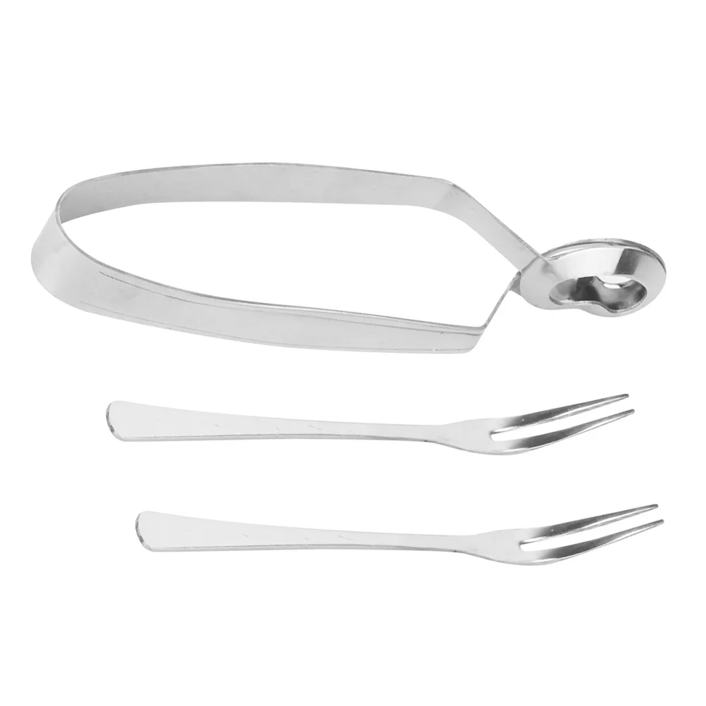 

3pcs Stainless Steel Food Shellfish Tongs Kitchen Cooking Tool Salad Clips Restaurant Escargot Tongs Restaurant Snail Tongs