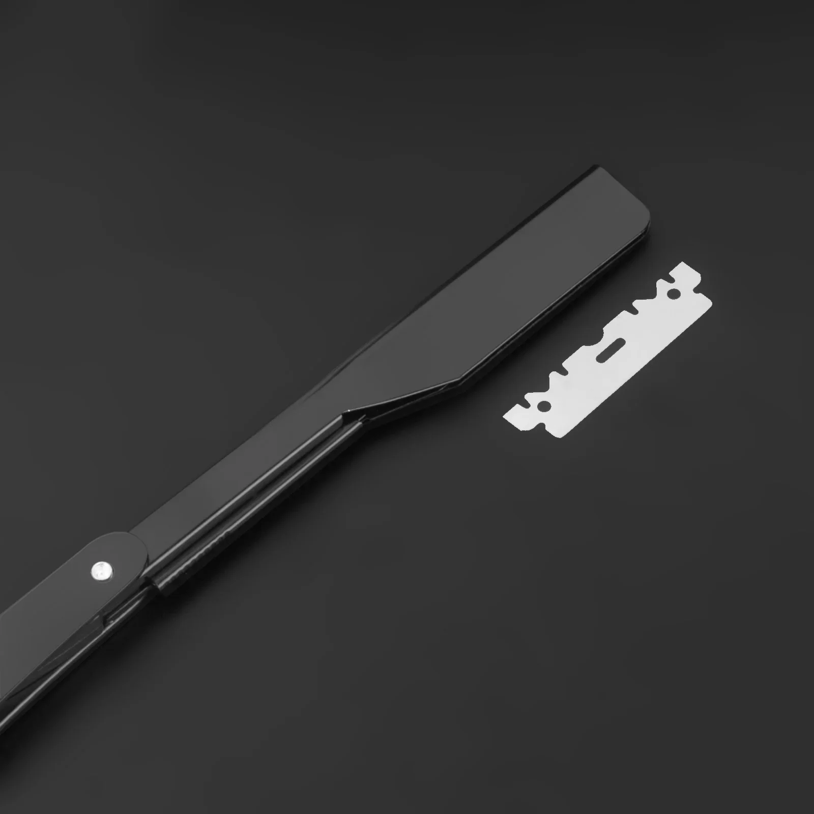 1 brzytwa + 10 ostrzy z podwójną krawędzią Profesjonalny zestaw brzytek ze stali nierdzewnej Składana brzytwa męska Narzędzia fryzjerskie