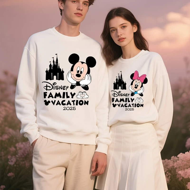 ديزني زوجين هوديس ميكي فضفاض هوديس الرجال هوديس جديد الخريف والشتاء أزياء الشارع الشهير للرجال والنساء