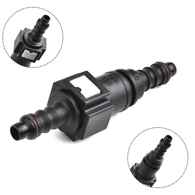 1 комплект, автомобильный соединительный шланг топливопровода 7,89 мм/ID6, соединительный соединитель для труб, быстроразъемный соединитель, резиновые нейлоновые аксессуары