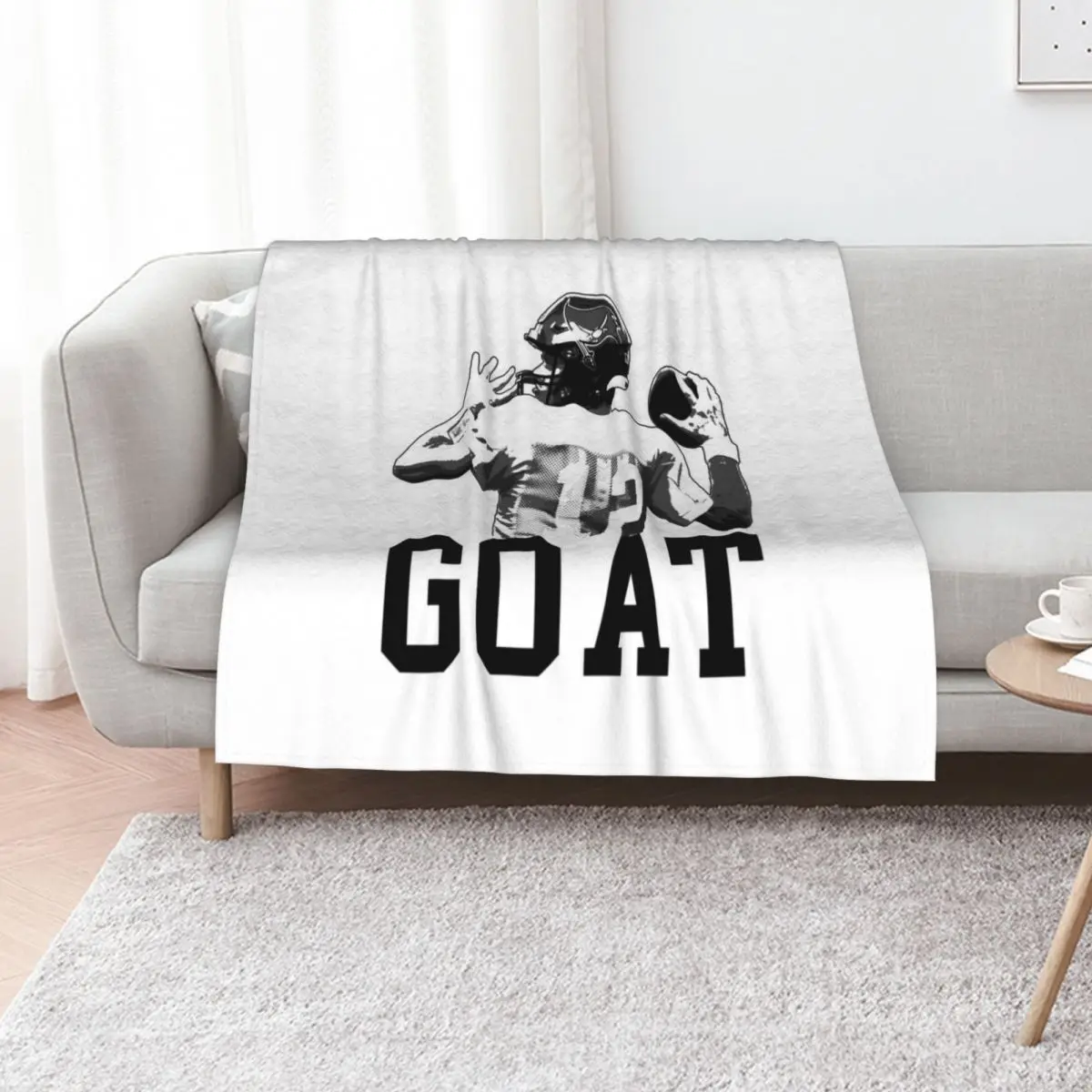 Brady Goat Throw Blanket Bed Fashionable warm for winter Soft Nap Bed covers Kid'S Blankets