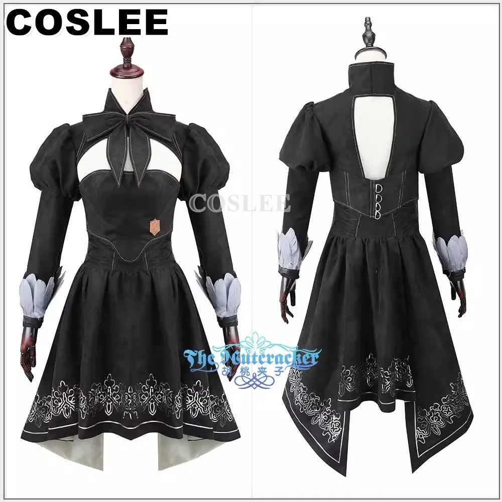 COSLEE YoRHa Type-51 Cosplay Costume Final Fantasy FF14 Women Dress Uniform Halloween Carnival Party Outfit New XS-3XL New