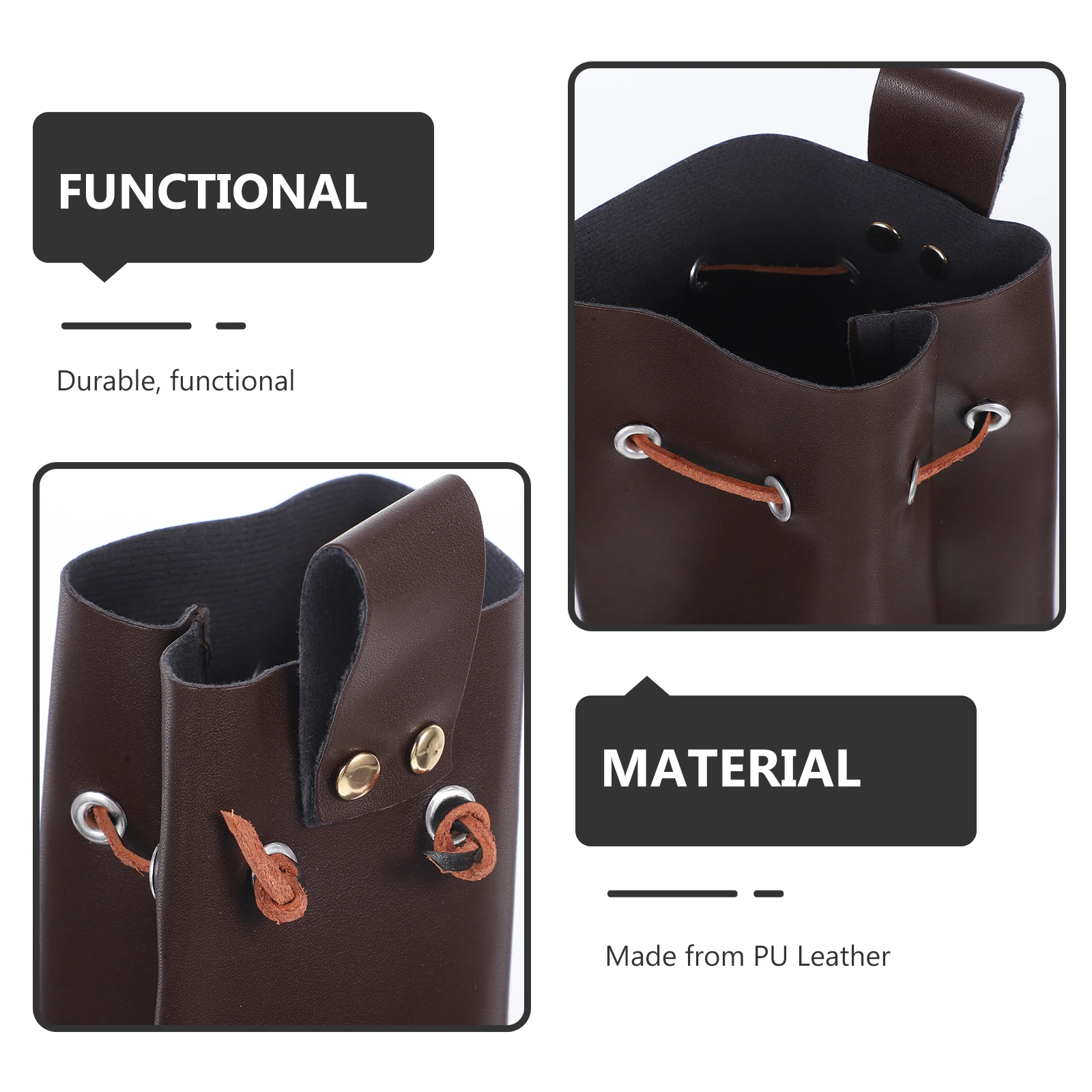 Borsa in vita medievale con coulisse Borsa portatile vintage retrò in PU Borsa per cosplay medievale rinascimentale