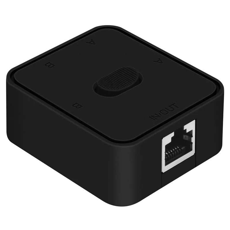 

2 Port Gigabit Network Switch RJ45 Switch Network Splitter Cable Extender Selector Power Free 2 Way Adapter Connector