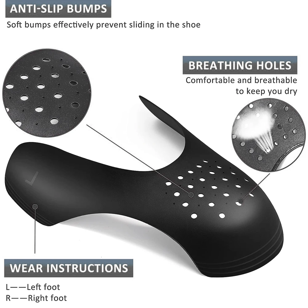 20Pcs Premium Crease Protectors for Sneakers Anti Crease Bending Crack Toe Cap Support Shoe Stretcher Sports Shoes Protection