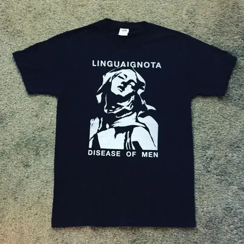 Disease Of Men Lingua Ignota Black T Shirt Cotton Full Size UU714