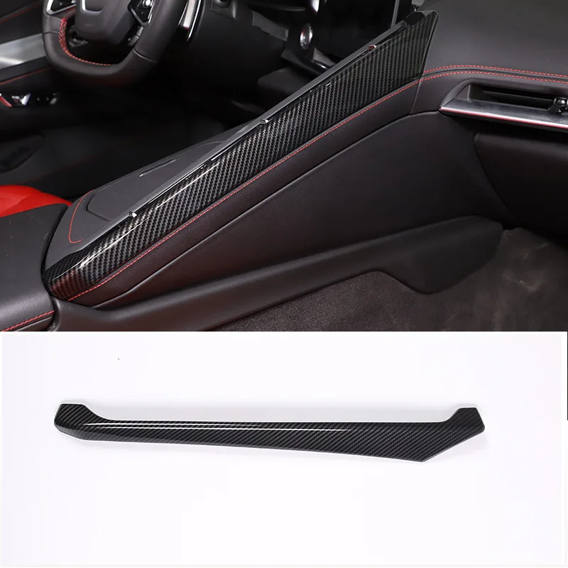 

Center Side Frame Trim Covers For 2020-2023 Corvette C8 ABS Carbon Fiber Texture 1 Piece Set car accessories interior