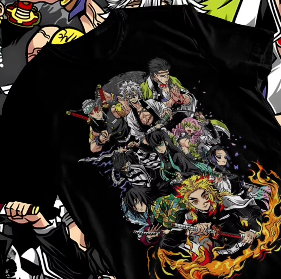 Camiseta Hashira Demon Slayer Kimetsu No Yaiba Tengen Rengoku, camiseta suave, todas las tallas