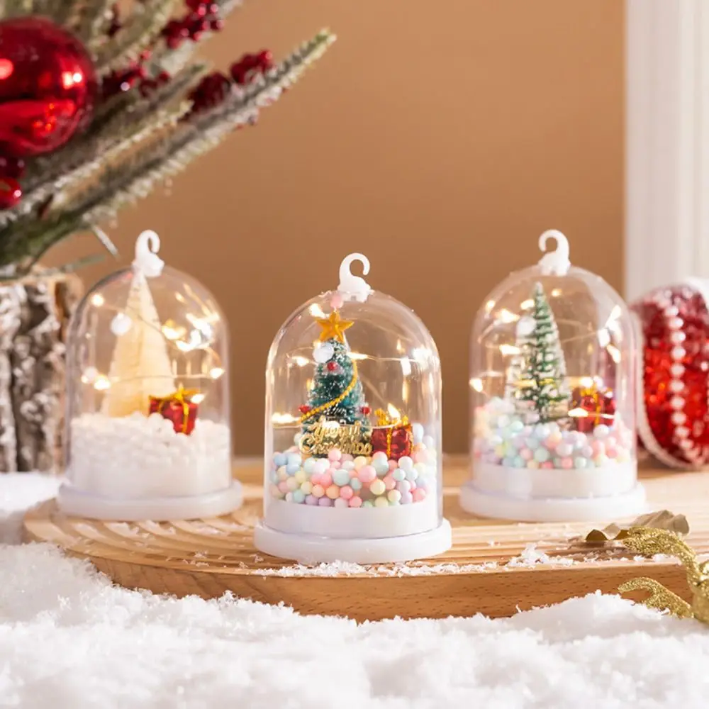 

Crystal Ball Christmas Desktop Decoration Lantern illuminated Flowers Christmas Tree Snow Lamp Atmosphere LED