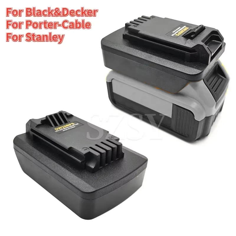 Battery Adapter for Dewalt DCB 18/20V Battery Converted To for Black&Decker PORTER CABLE Stanley 20V max Battery Tool Converter