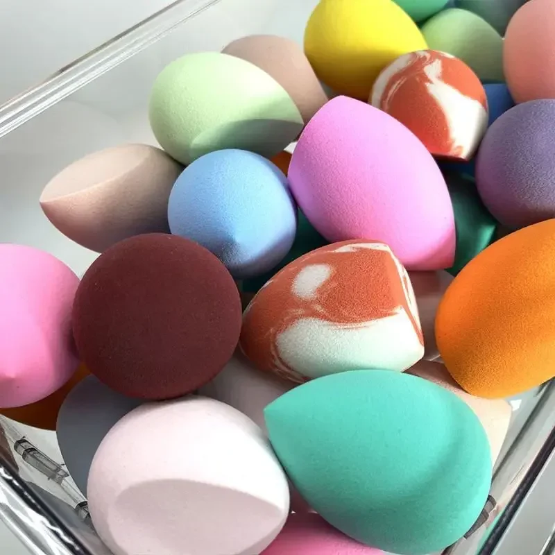 30 Stuks Schoonheidsspons Cosmetische Bladerdeeg Make-Up Spons Kussen Foundation Poeder Spons Schoonheidstool Vrouwen Make-Up Accessoires