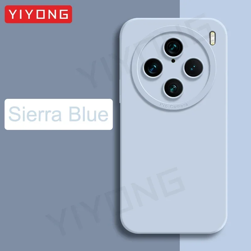 Für VivoX100 Pro Fall YIYONG Seidige Gefühl Flüssigkeit Silikon Soft Cover Für VIVO X100 Ultra X200 Pro Mini VivoX200 Globale Telefon Fällen 10