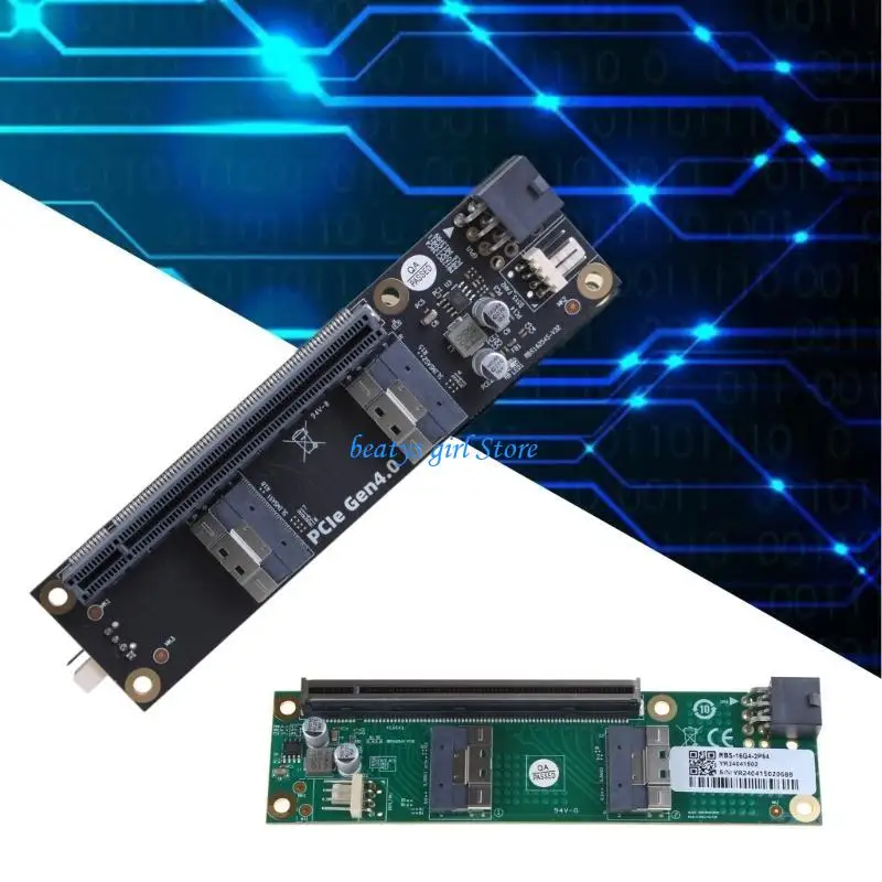 C7AB PCIe to SFF-8654 Conversion Board for NVMe SSD SFF-8654-8i to PCle 8x 16x Extension