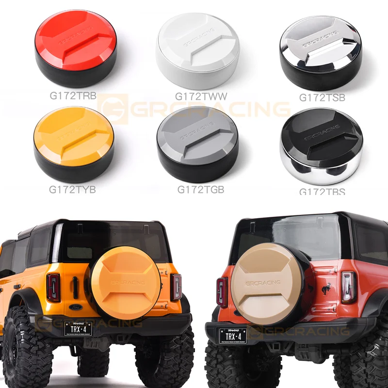 

1/10 Universal Spare Tire Cover Simulation Decorative Parts for 1/10 RC Crawler Car Traxxas TRX4 Defender Bronco AXIAL SCX10 DIY