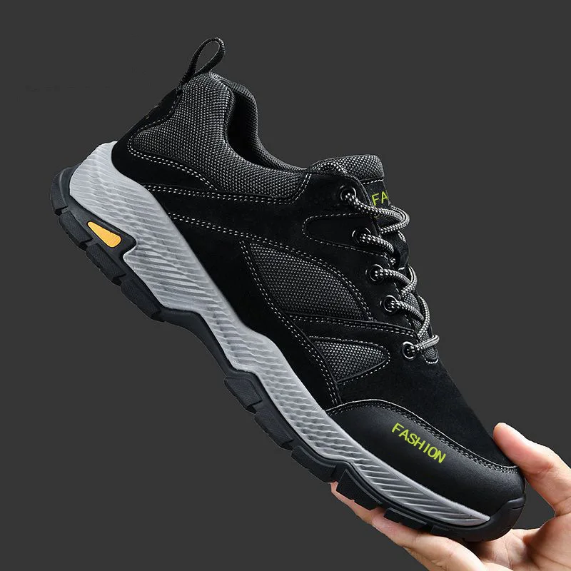 Zapatos de senderismo de alta calidad para hombre, zapatillas de deporte para caminar al aire libre, talla grande, informales, cómodos, antideslizantes, para conducir