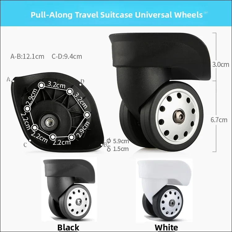 Honi A88 Large Universal Wheel Travel Suitcase Delsey Ambassador JL050 Pull Rod Wheel Chassis 009 Bag Accories