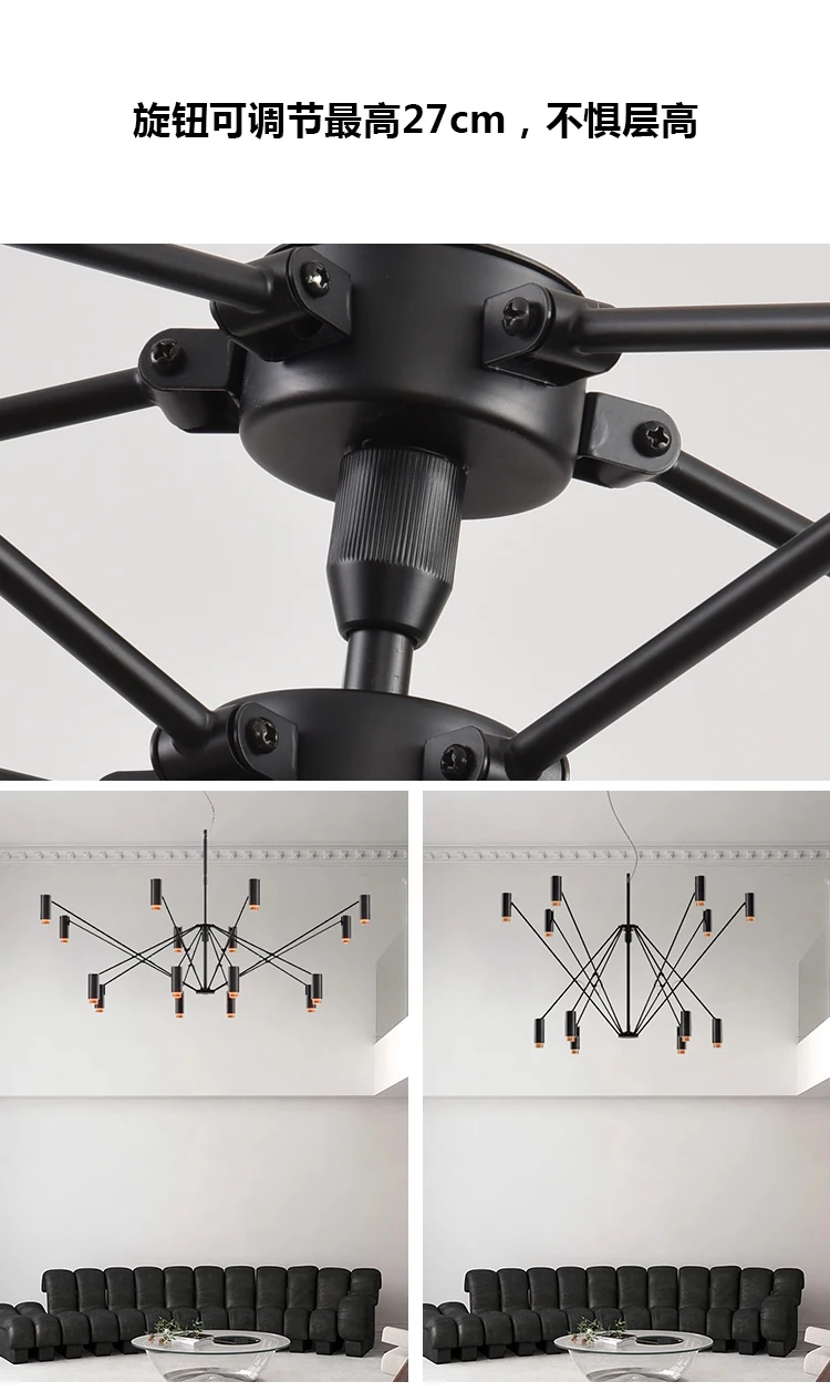 Simple Living Room Chandelier Ceiling